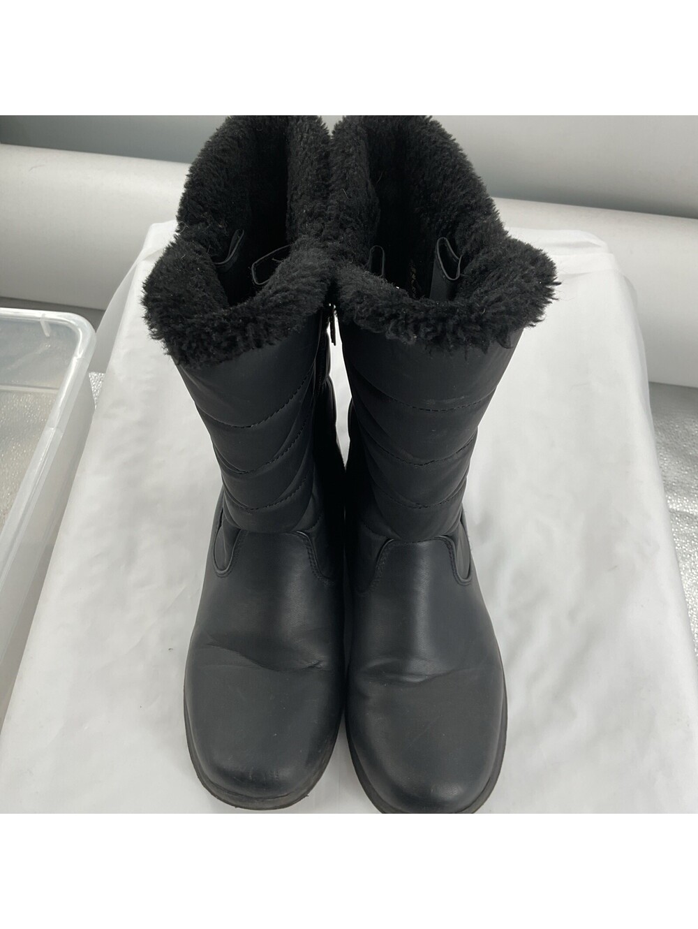 Totes Women’s Size 8 Calf Length Winter Boots Black 214